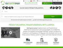 Tablet Screenshot of meinprojektorlampen.ch